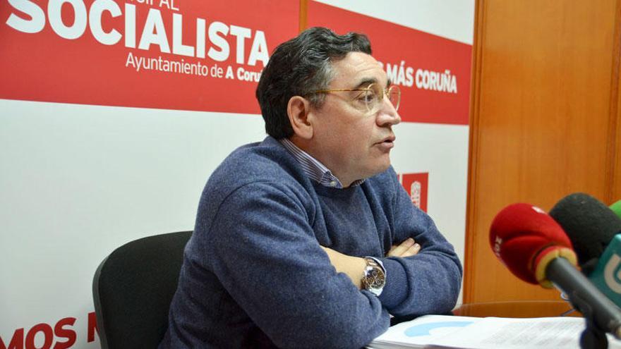 José Manuel Dapena, portavoz de los socialistas coruñeses.