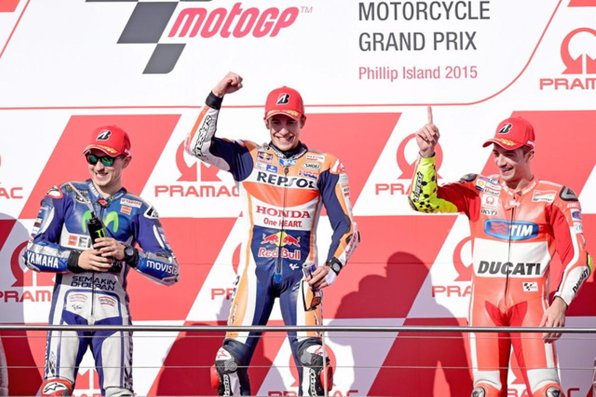 Las imágenes  del GP de Australia de motociclismo