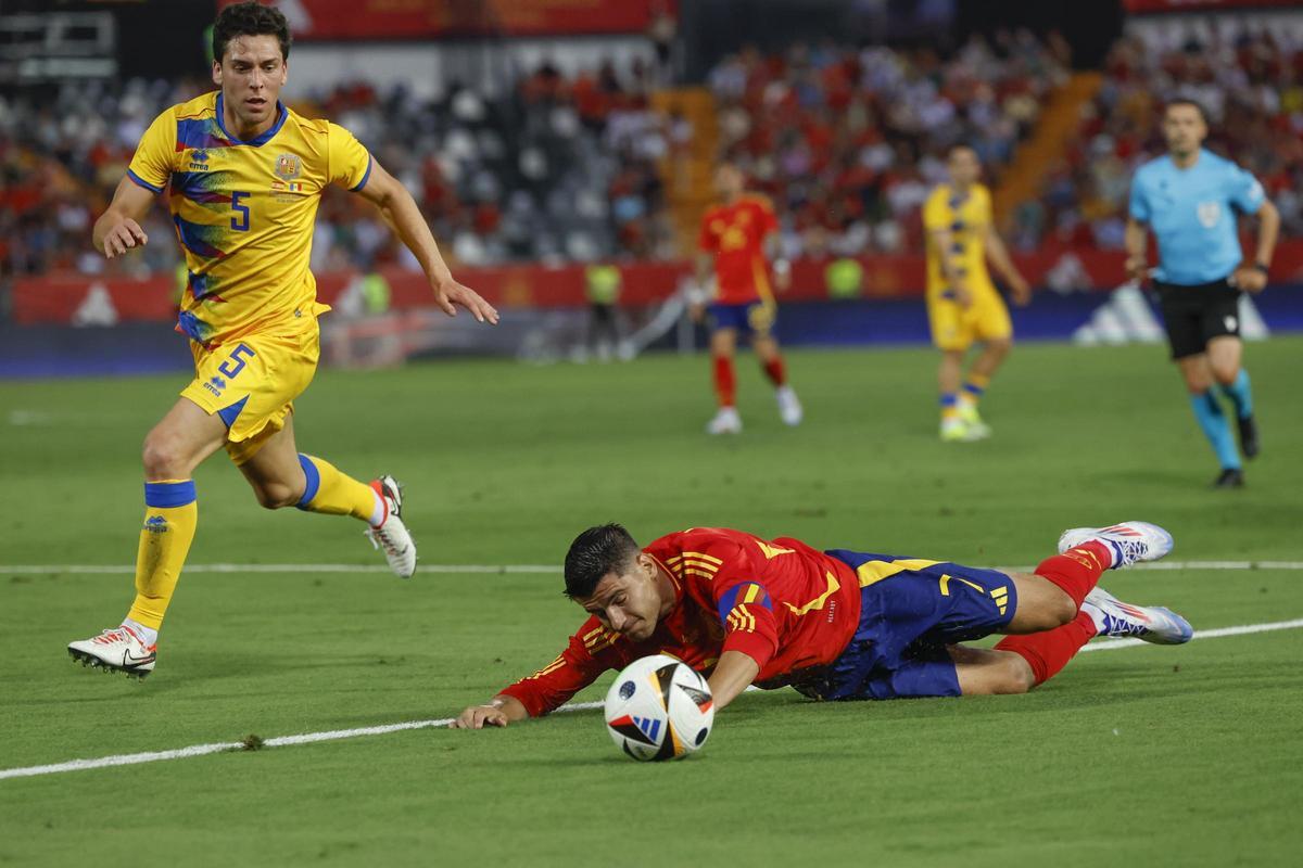 España - Andorra, el amistoso preparatorio para la Eurocopa de Alemania 2024, en imágenes.