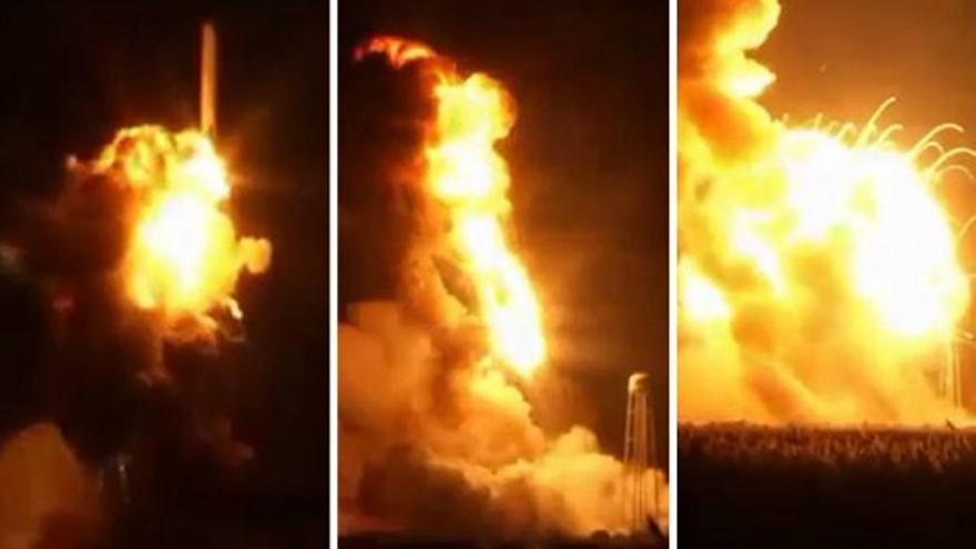 El cohete &#039;Antares&#039; explota en pleno lanzamiento