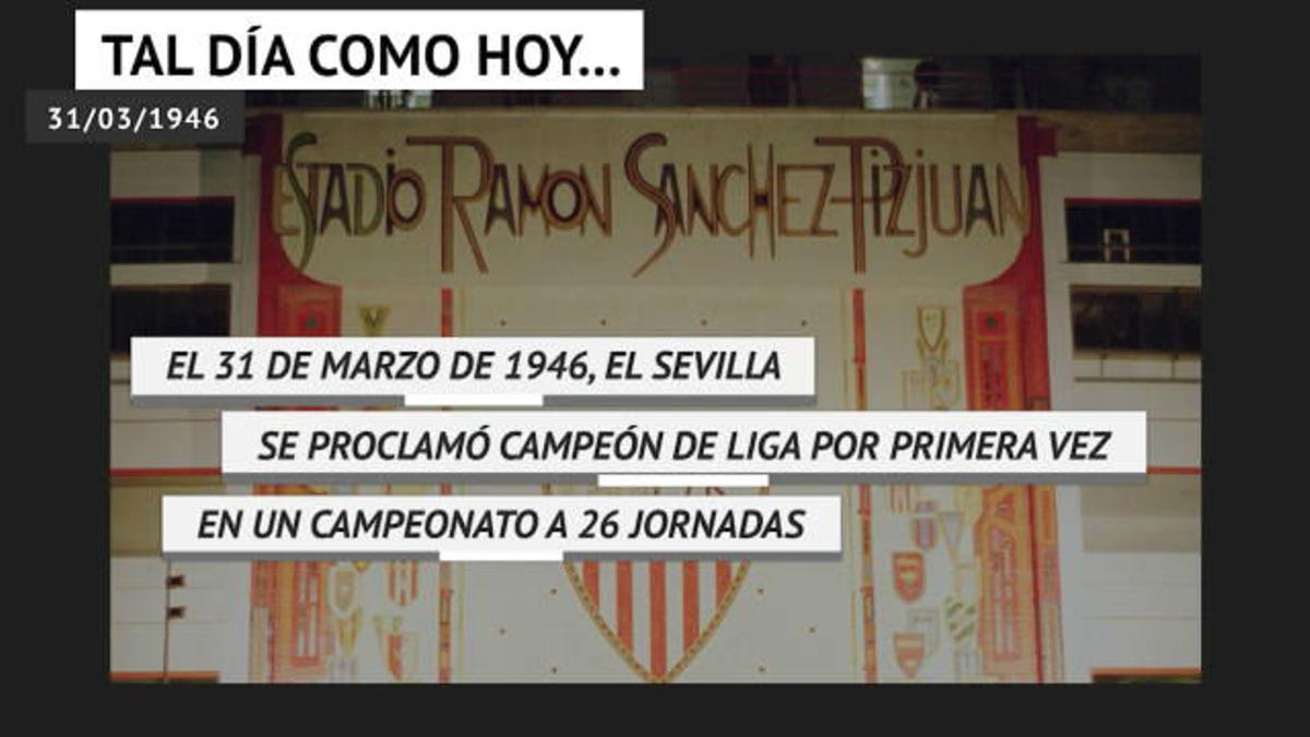 Se cumplen 74 años de la primera la primera liga del Sevilla