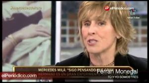 Merceditas Milá, ahir a la matinada, al ’Deluxe’ (T-5).