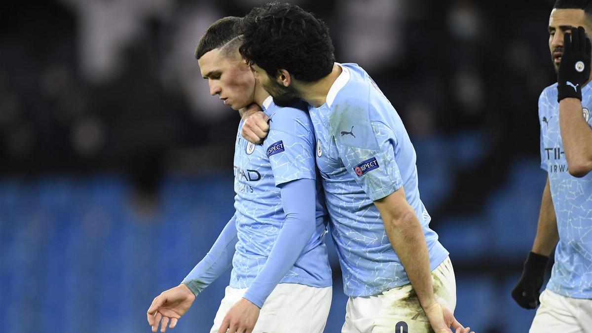 Foden celebró su gol en el 90'