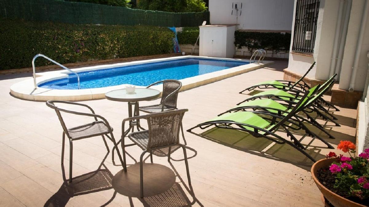 Una piscina en una vivienda de Málaga.