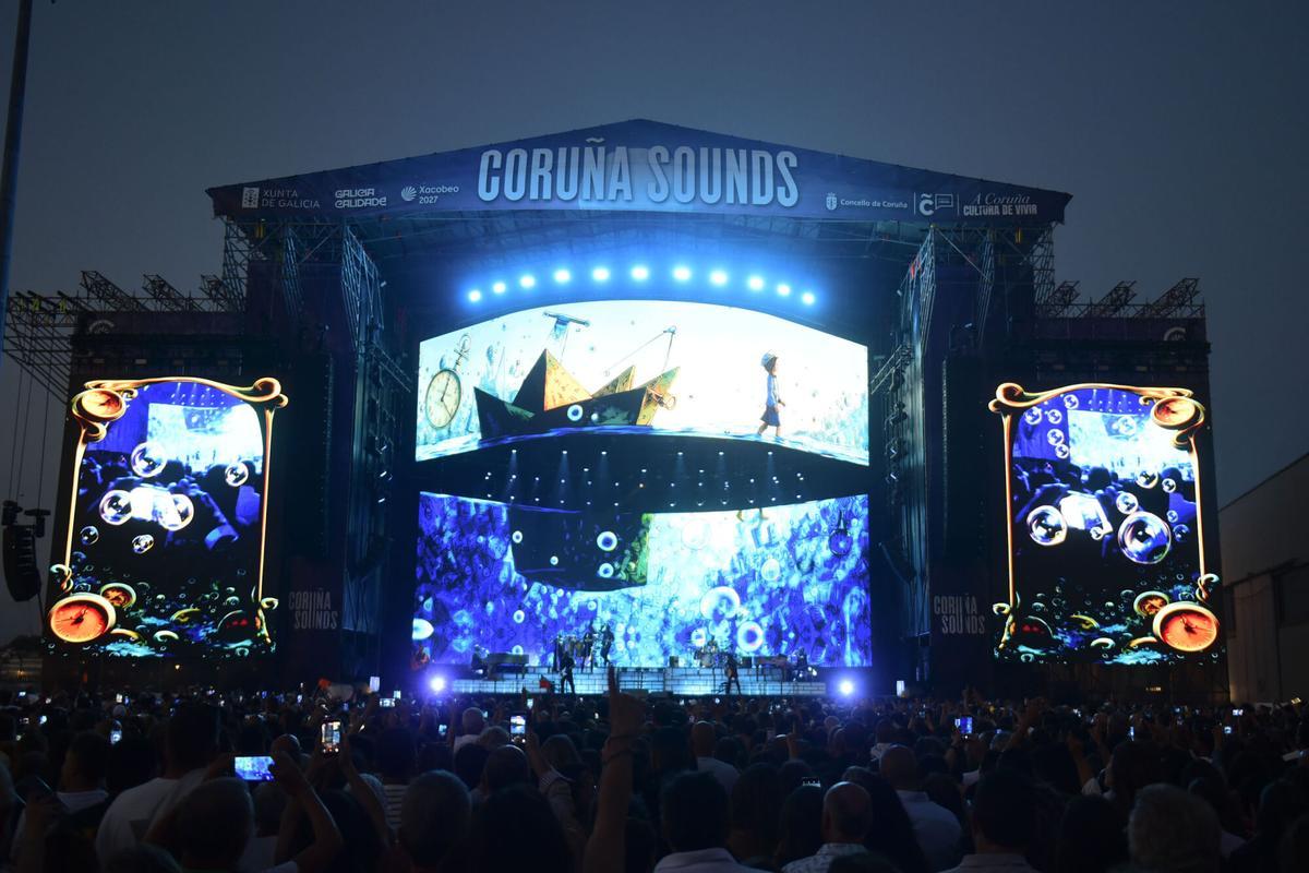Concierto de Alejandro Sanz en el Muelle de Batería de A Coruña