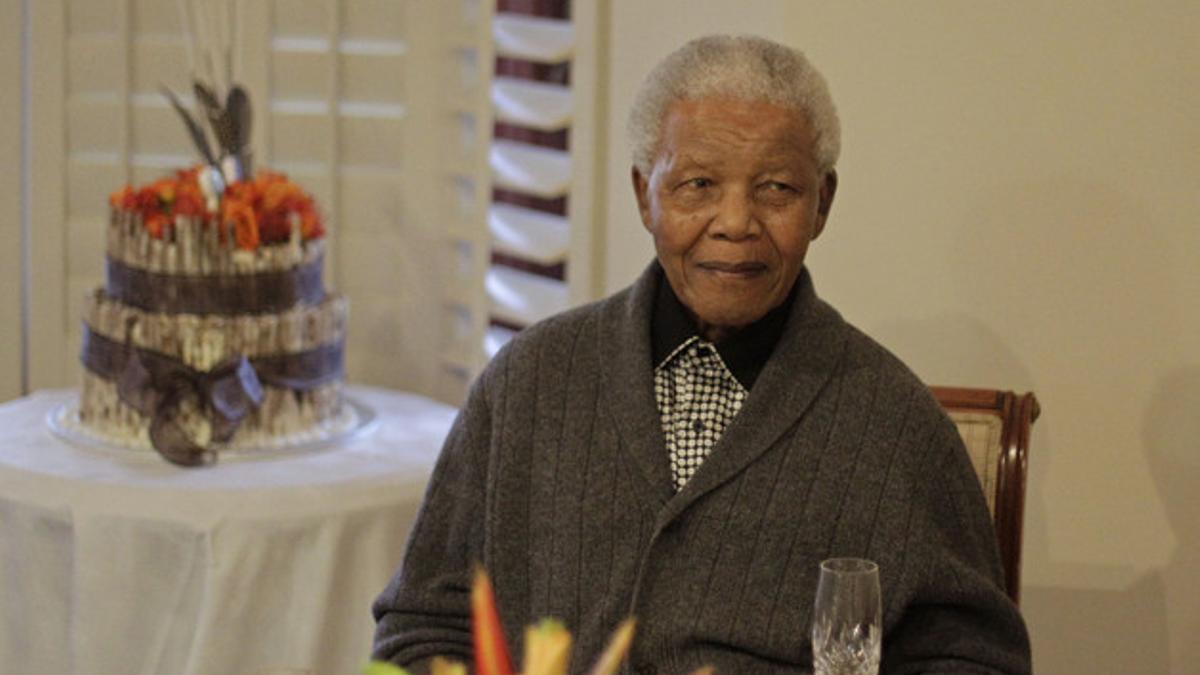 Nelson Mandela celebra su cumpleaños en Qunu (Sudáfrica), el pasado 18 de julio.