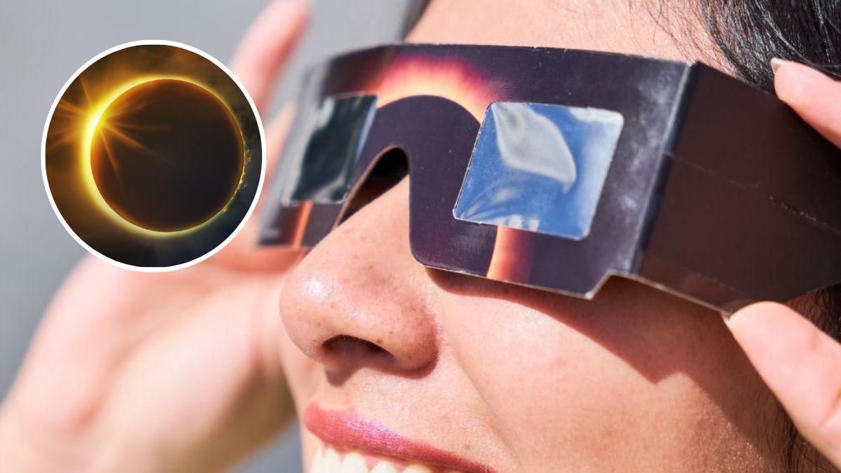 Por seguridad, el eclipse solo debe observarse con gafas homologadas