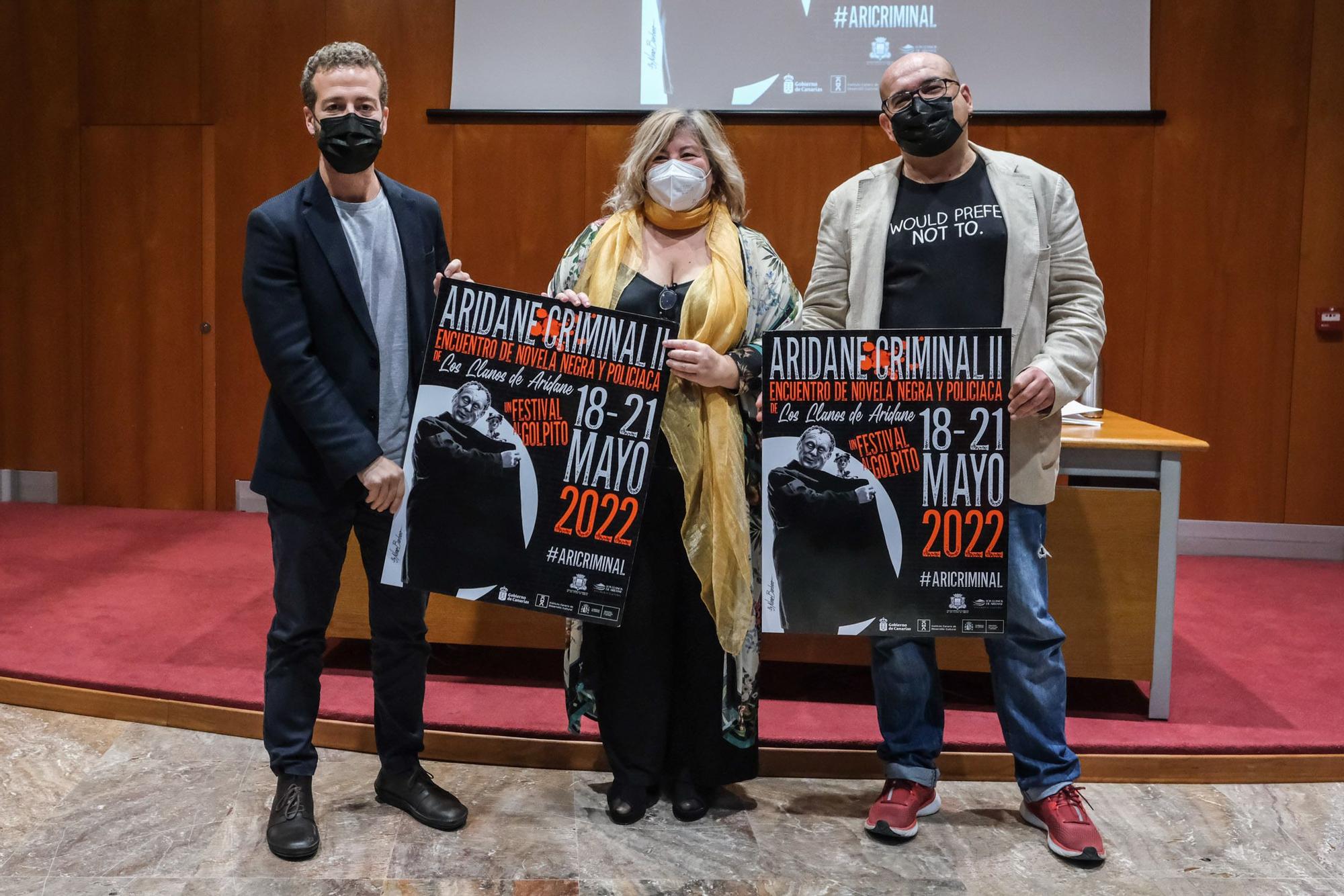 Presentación del encuentro de novela negra y policiaca 'Aridane Criminal'