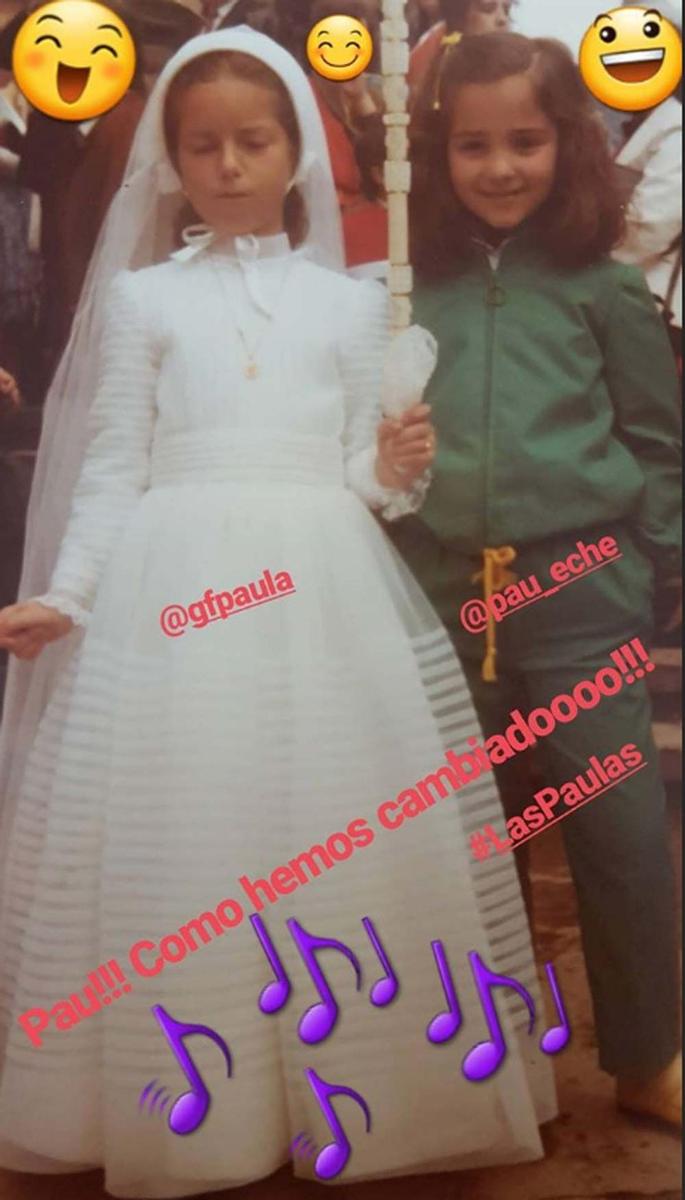 Paula Echevarría comparte una imagen de la comunión de un amiga