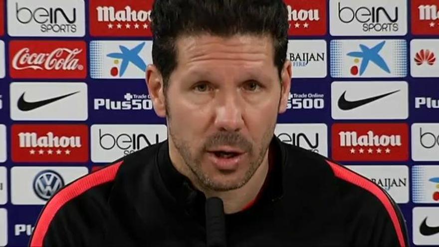 Simeone: "No tengo miedo de que Saúl fiche por otro equipo"