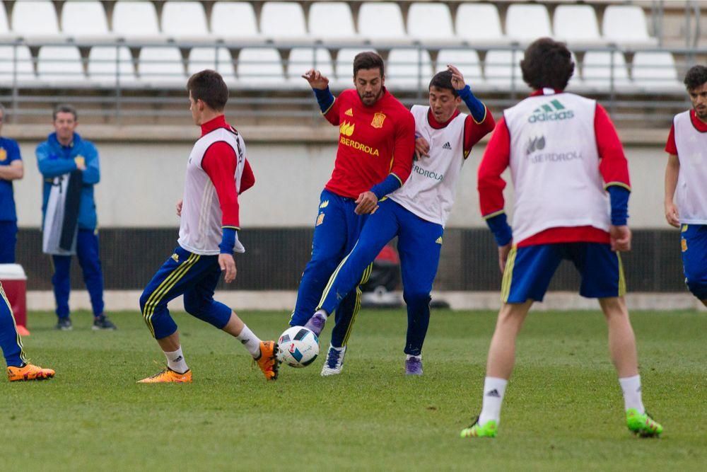 Entrenamiento de la Selección Sub-21 en Murcia