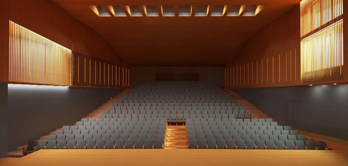 El auditorio tendrá una capacidad para 425 espectadores