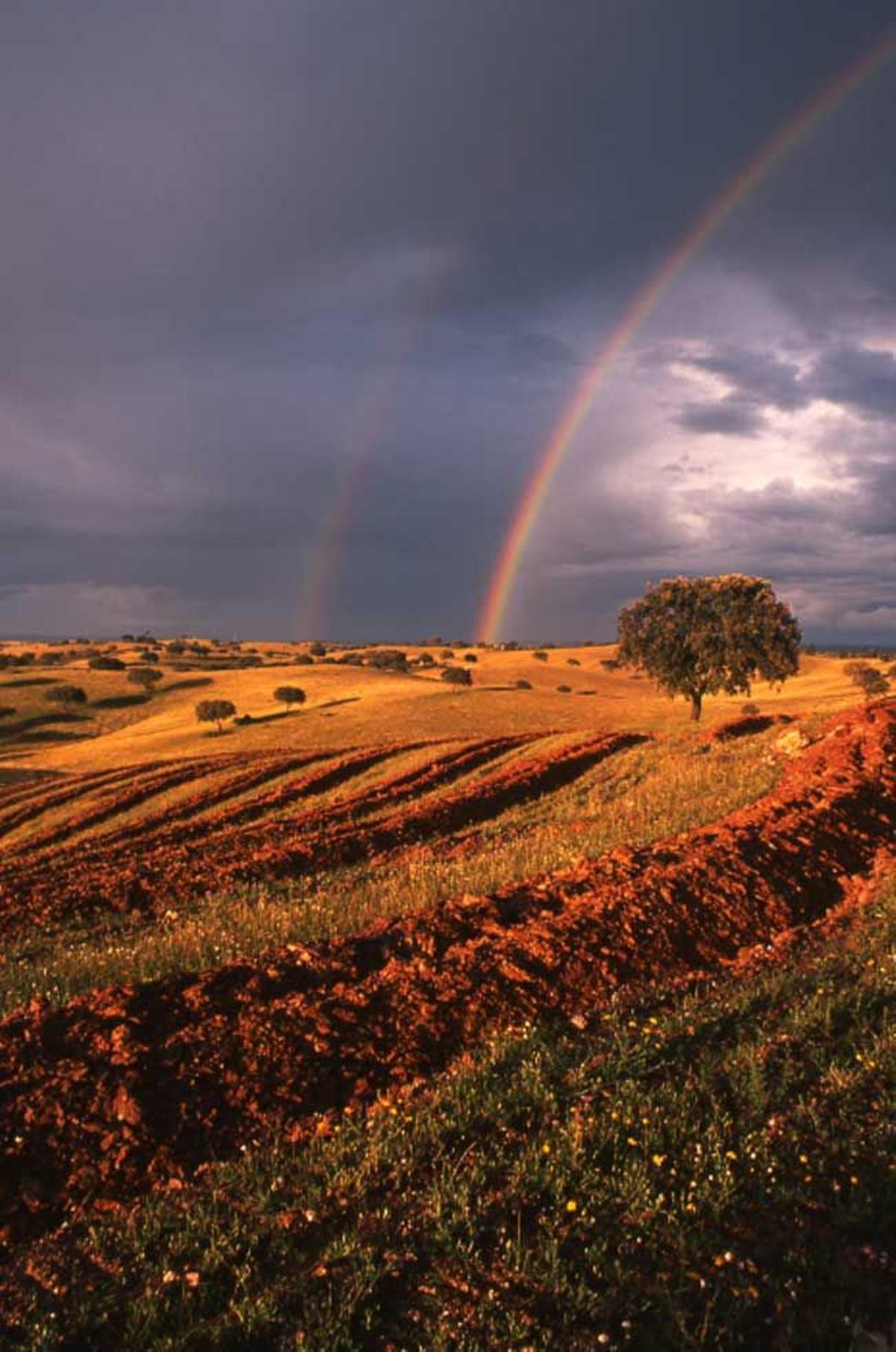Espectacular arcoiris en Mértola