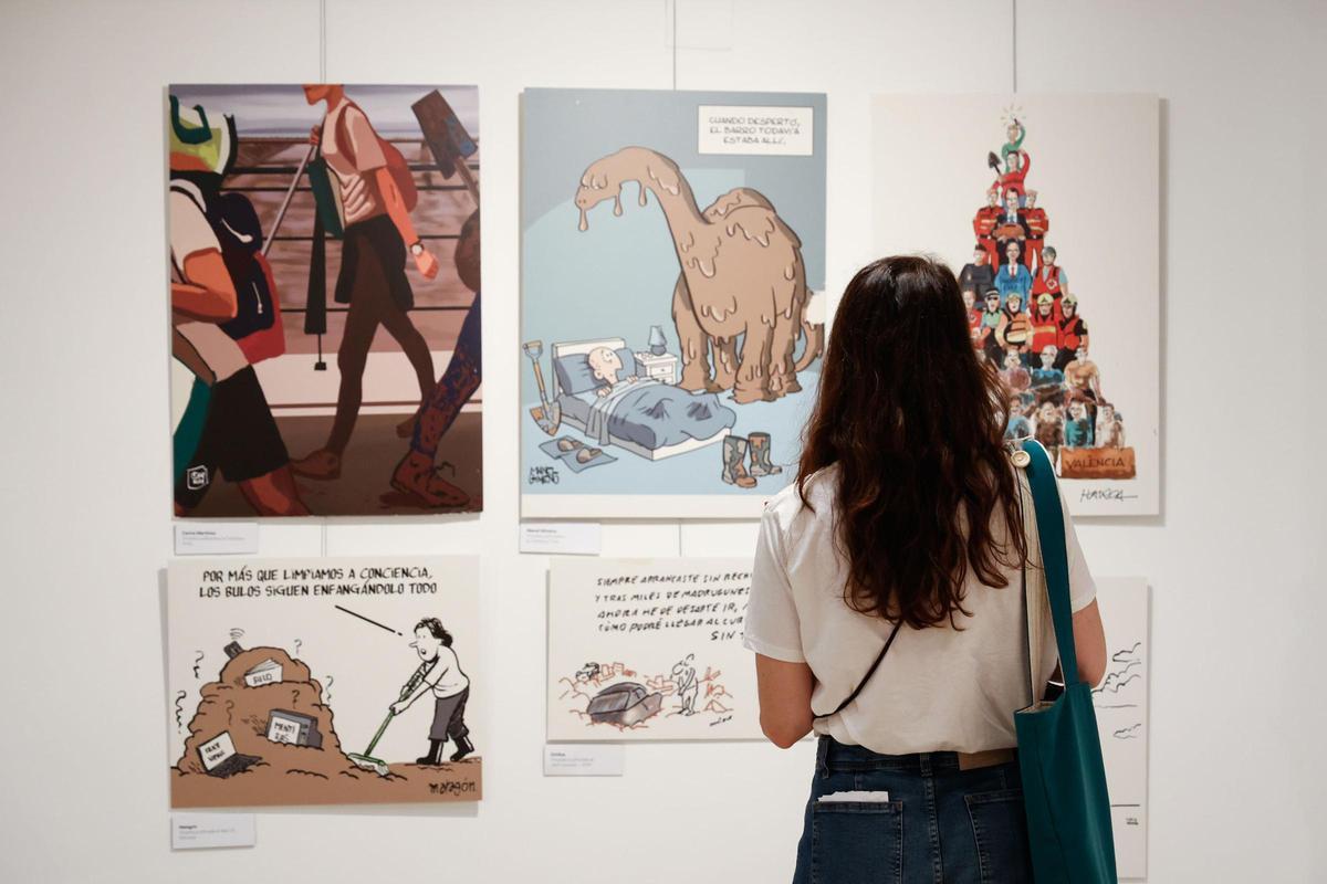 Carteles de la muestra que se puede visitar hasta el 31 de octubre.