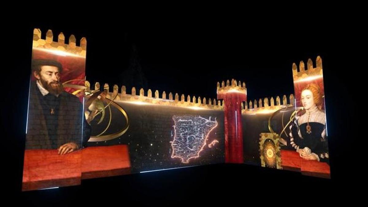 Vídeo | Recreación videomapping boda Carlos V e Isabel de Portugal