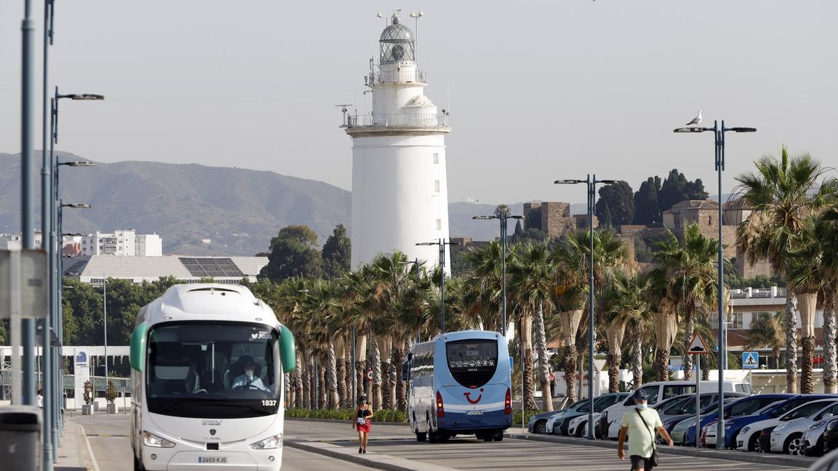 Llegada del primer crucero a Málaga tras el inicio de la pandemia