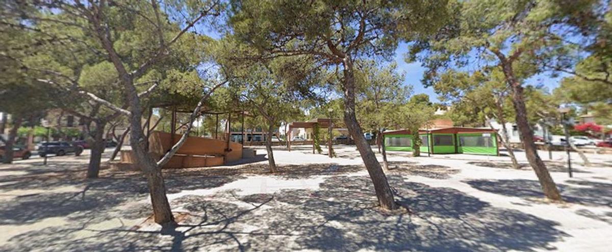 Plaza España de Rocafort, en una imagen de Google Maps