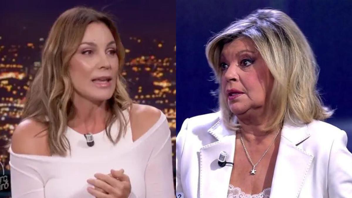 Terelu Campos en 'De viernes' / Mar Flores en 'Late Xou'