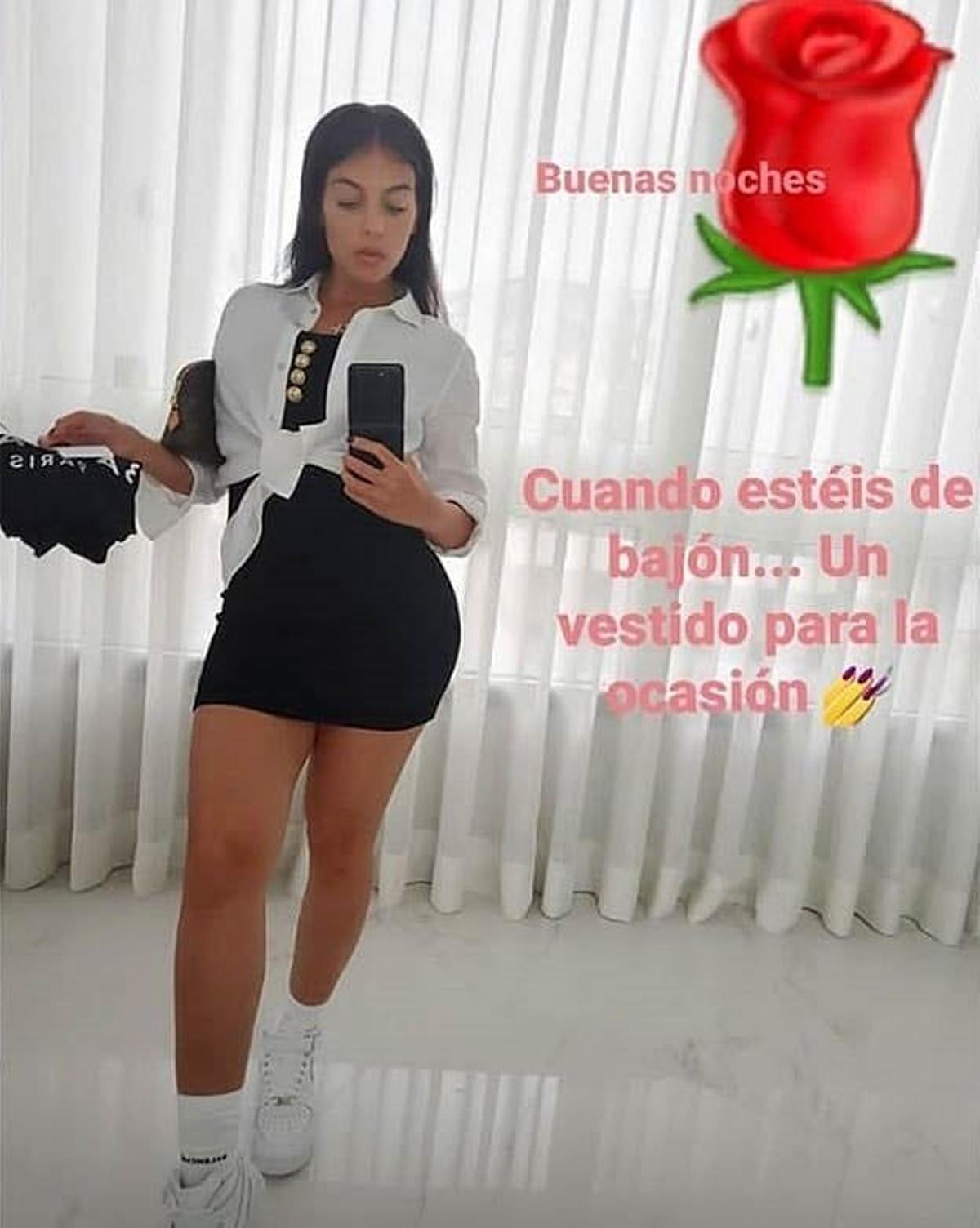 Georgina Rodríguez en momentos de bajón
