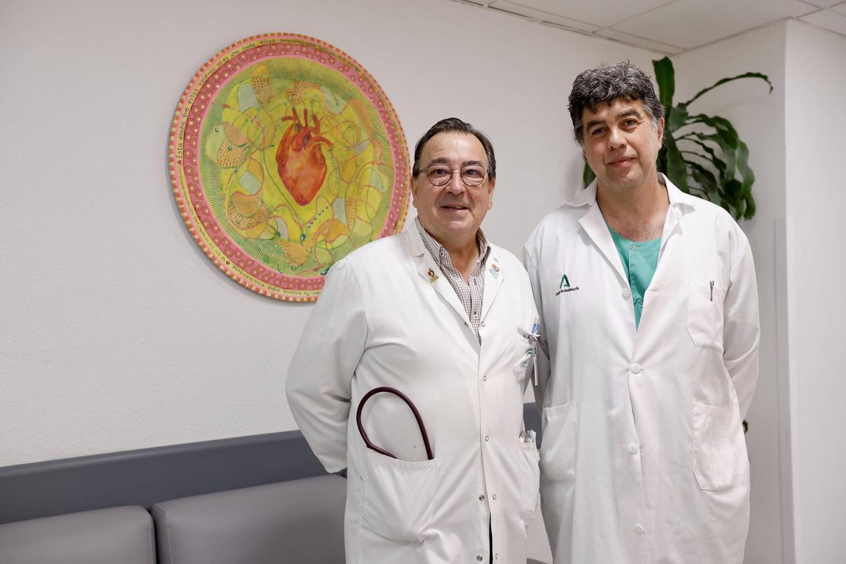 El coordinador de trasplantes del hospital Reina Sofía, Juan Carlos Robles, y el coordinador sectorial de trasplantes Córdoba-Jaén, José María Dueñas.