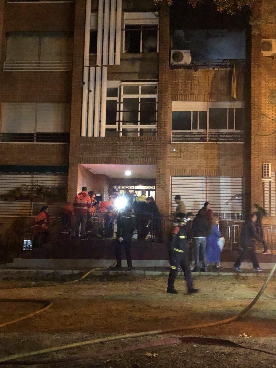 Incendio en una vivienda de Badajoz