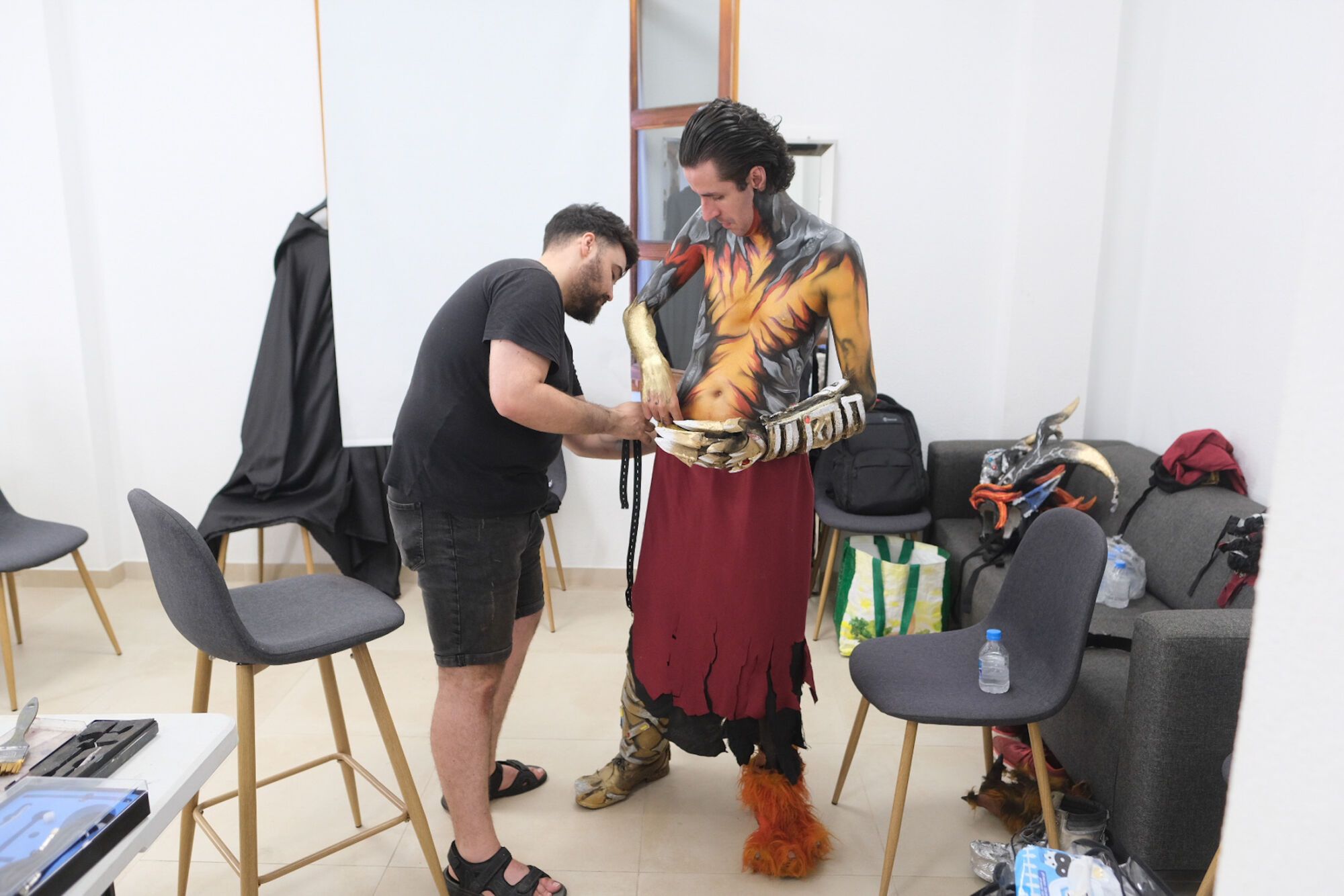 Preparación de la Suelta del Perro Maldito en Valsequillo 