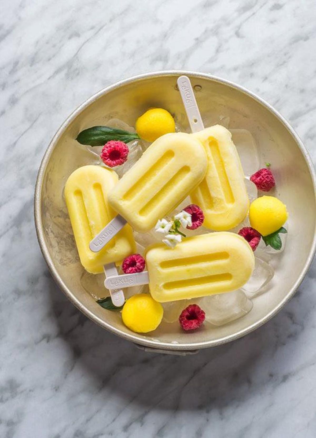 Polos de mango y yogur sin lactosa, receta de Pinterest