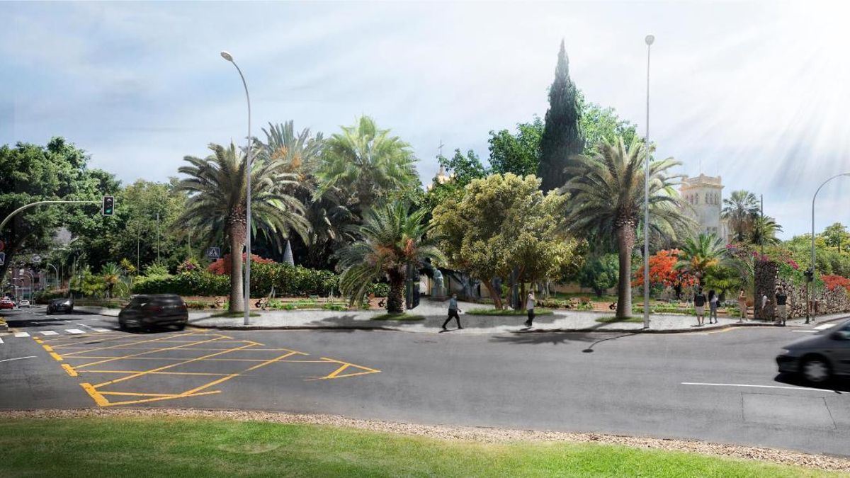 Infografías del proyecto de rehabilitación del Parque Cultural Viera y Clavijo, en Santa Cruz de Tenerife.