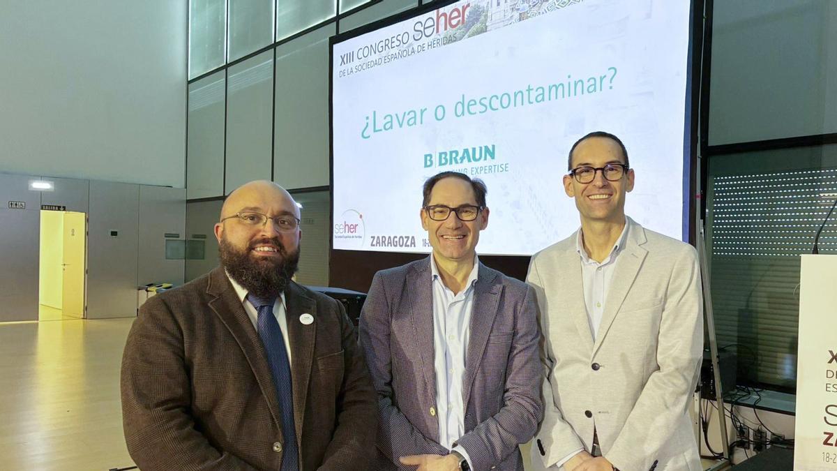 David Pérez Barreno, José Luis Lazaro Martínez y Iván Julián Rochina. Ponentes en el Congreso SEHER.