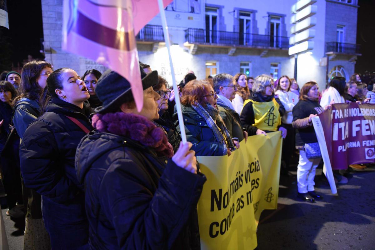25-N en A Coruña: un grito contra el machismo