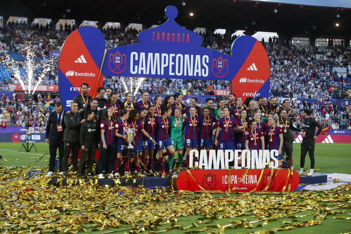 El FC Barcelona, campeón de la Copa de la Reina