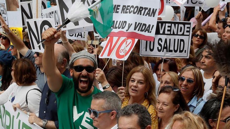 Manifestación por una sanidad digna en Sevilla