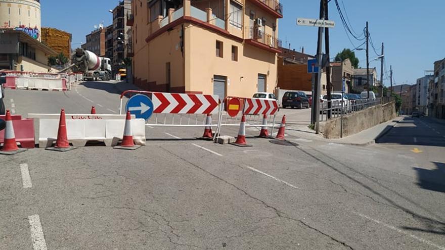 Els vehicles que pugin per la carretera de Santpedor s&#039;hauran de desviar per Creu Guixera, a Manresa