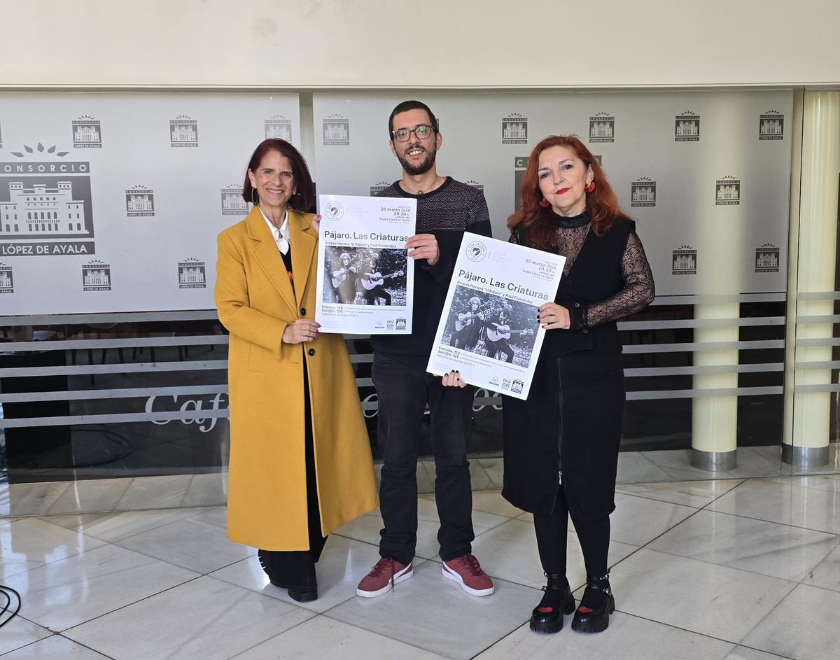 Presentación del ciclo de conciertos intimistas en el teatro López de Ayala este viernes.