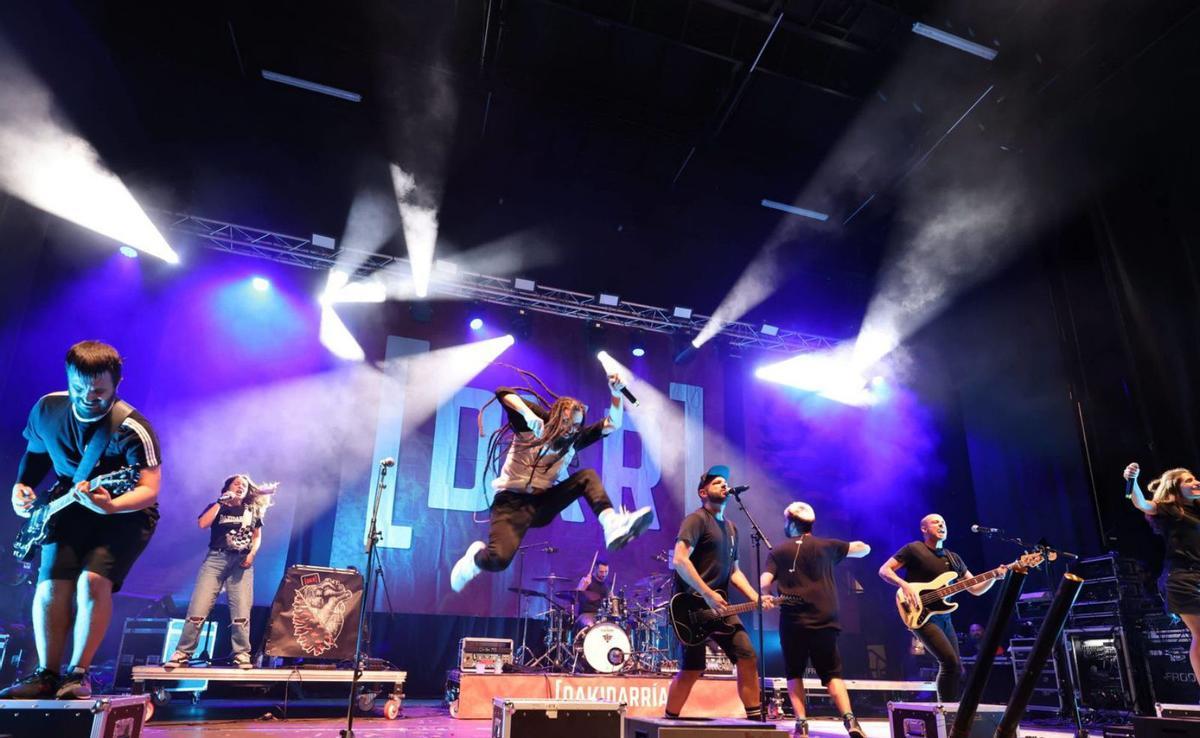 Dakidarría durante un concierto