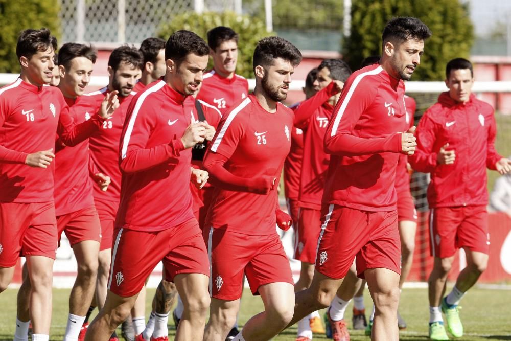 Entrenamiento del Sporting