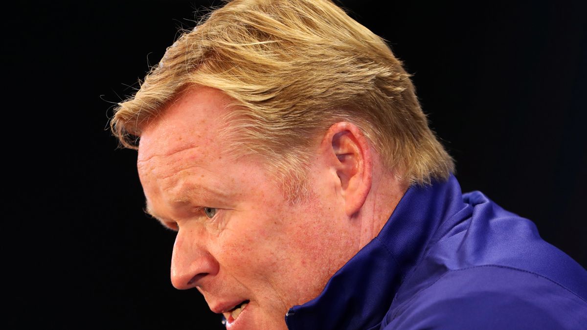 Koeman, en rueda de prensa