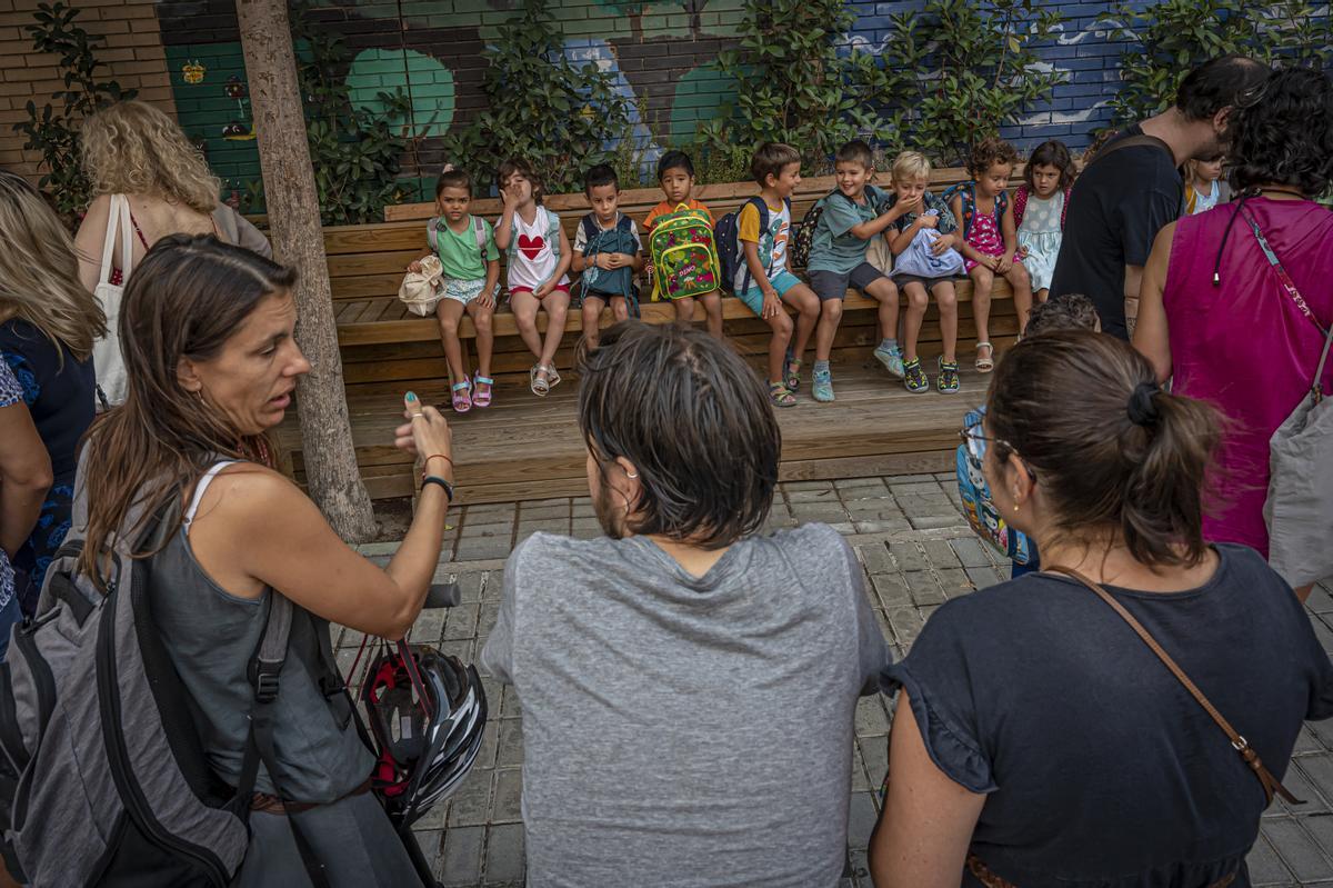 Vuelta a las aulas en el CEIP Pau Casals de Gràcia, en Barcelona.