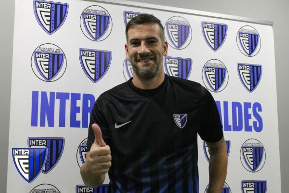 Lopo, con el Inter d'Ecaldes