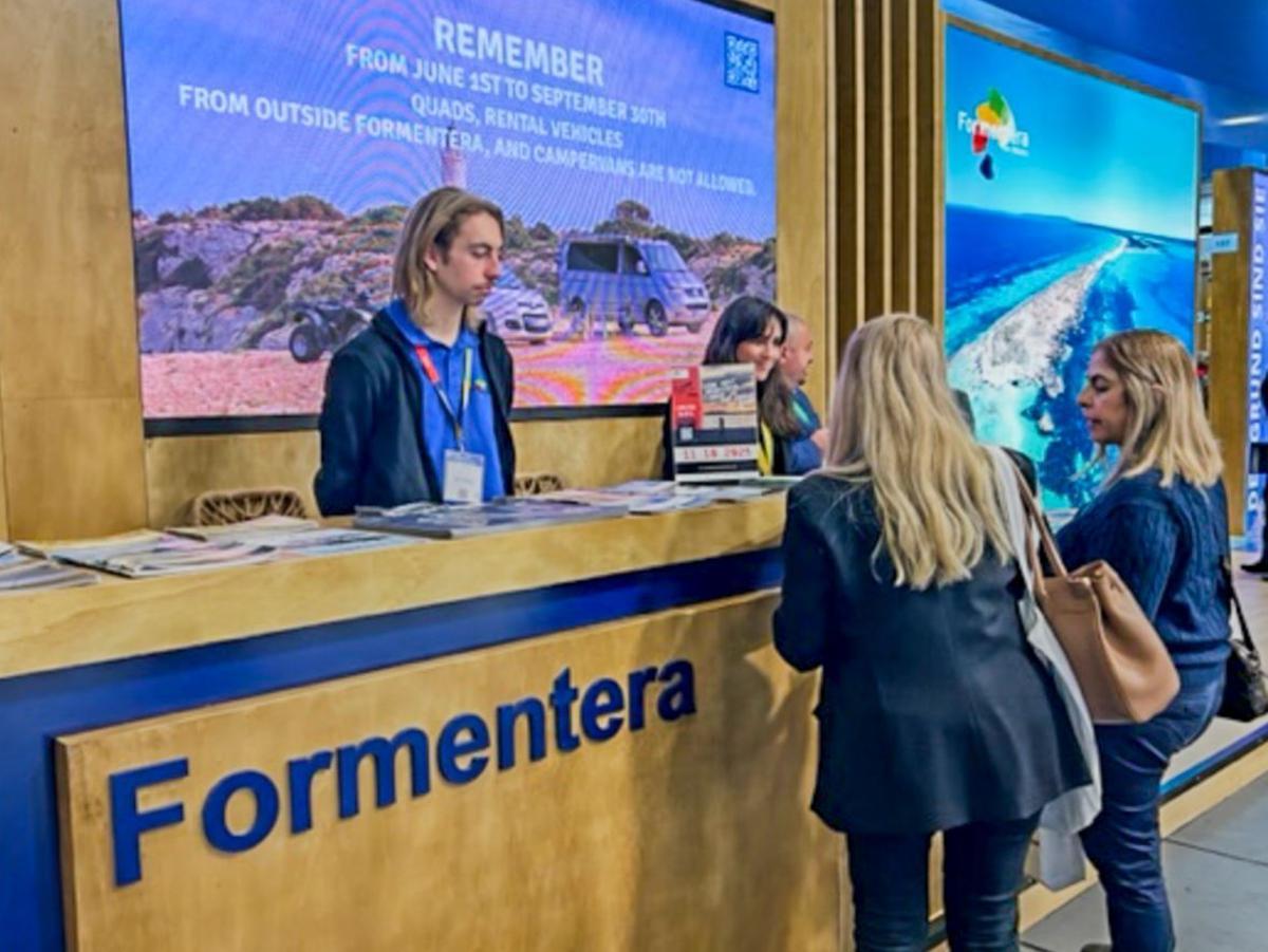 El mostrador de Formentera en la ITB