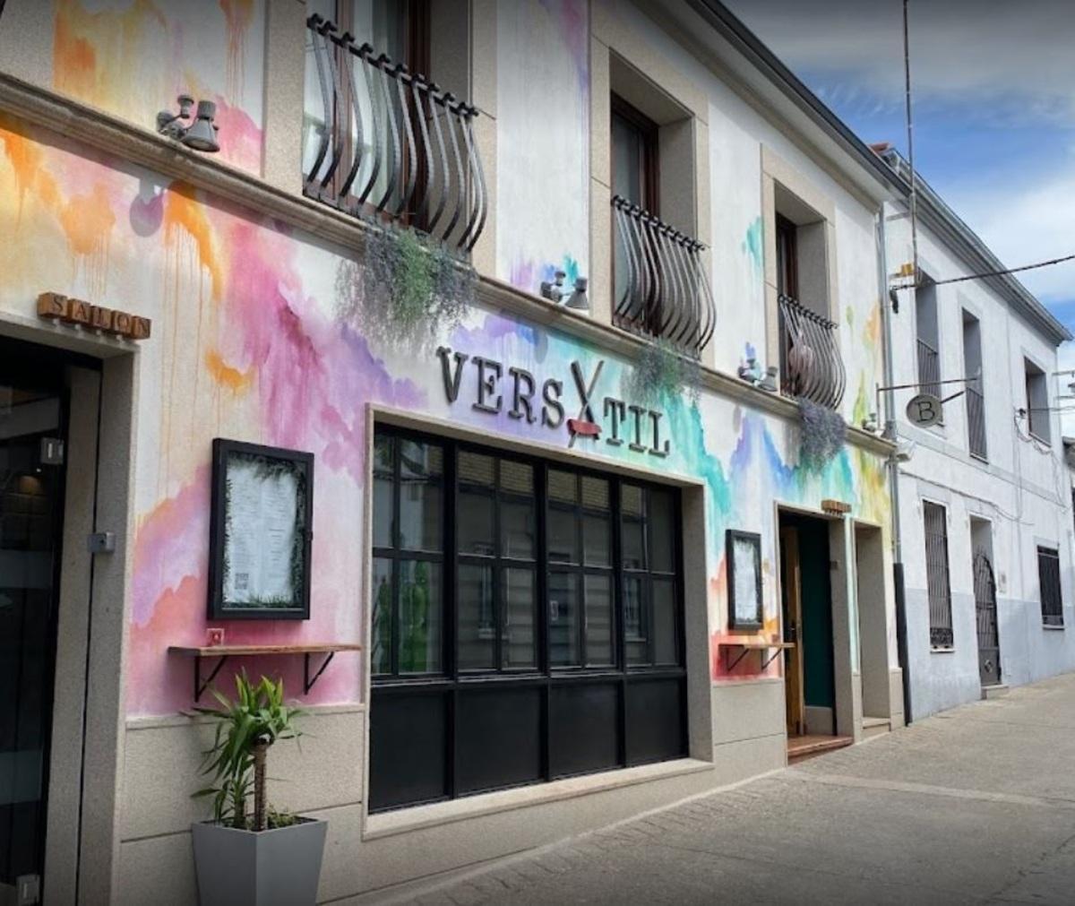Fachada del restaurante Versátil, que ha logrado una estrella Michelin.