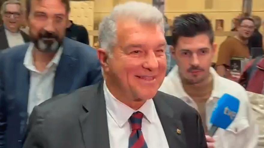 Joan Laporta sobre la estatua de Messi: "Sería fantástico que sea una realidad"