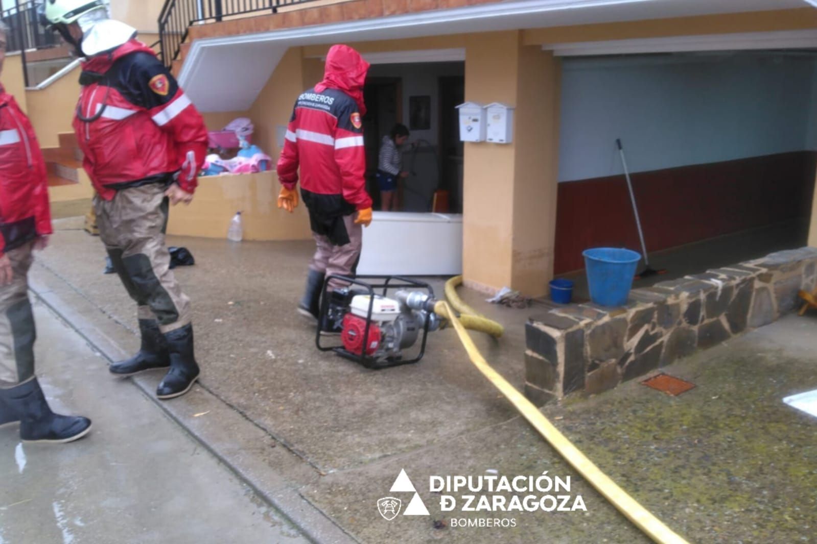 En imágenes | La DANA inunda Tauste con 100 litros por metro cuadrado