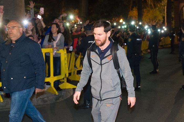 28-02-2018 LAS PALMAS DE GRAN CANARIA. Llegada del FC Barcelona al Hotel Santa Catalina. Fotógrafo: ANDRES CRUZ