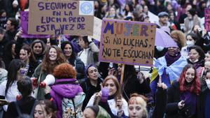 Manifestación del 8-M en Barcelona