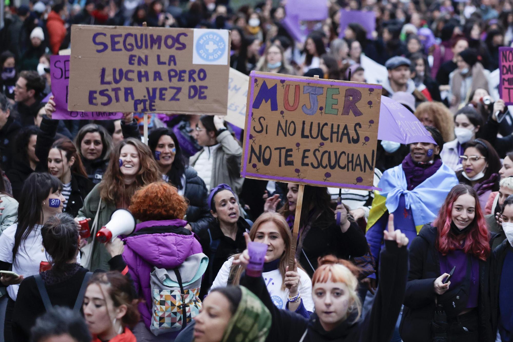 Manifestación del 8-M en Barcelona