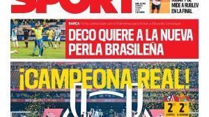 Esta es la portada de SPORT de hoy domingo, 19 de abril de 2026