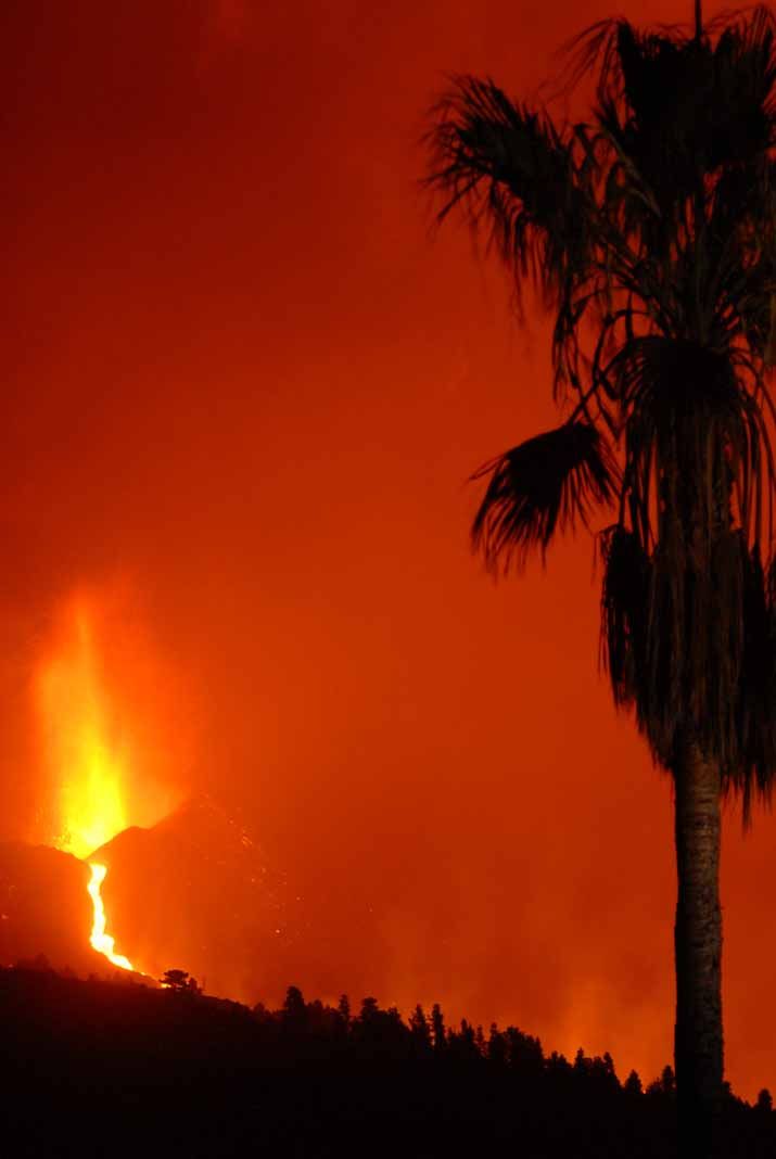 Imágenes del volcán de La palma