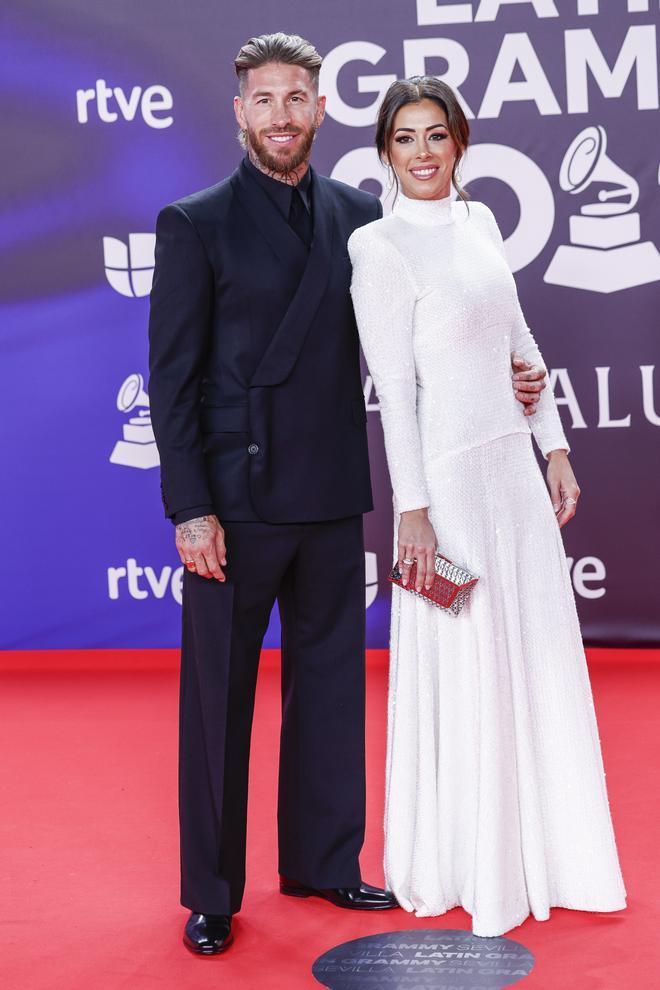 Sergio Ramos y acompañante, en los Latin Grammy 2023