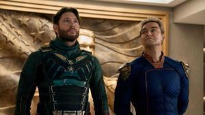 Jensen Ackles (Soldier Boy) y Antony Starr (Patriota) en la temporada final de The Boys